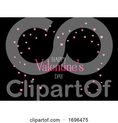 Valentine's Day Background with Hearts by KJ Pargeter