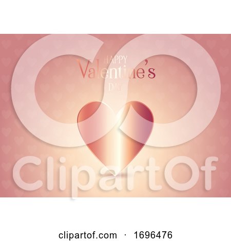 Rose Gold Valentines Day Background by KJ Pargeter