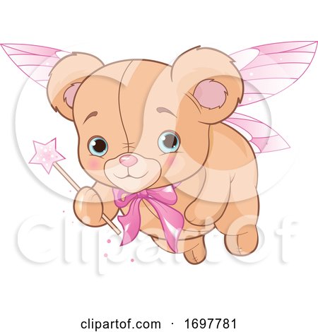 Cute Teddy Bear Fairy by Pushkin