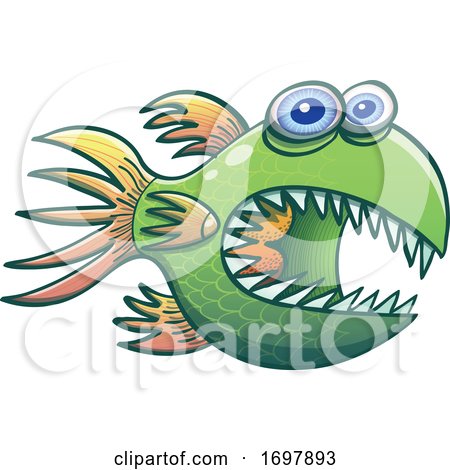 Cartoon Spiny Fish by Zooco
