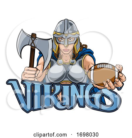 Viking Trojan Celtic Knight Football Warrior Woman by AtStockIllustration