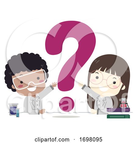 Kids Scientists Lab Question Mark Illustration by BNP Design Studio