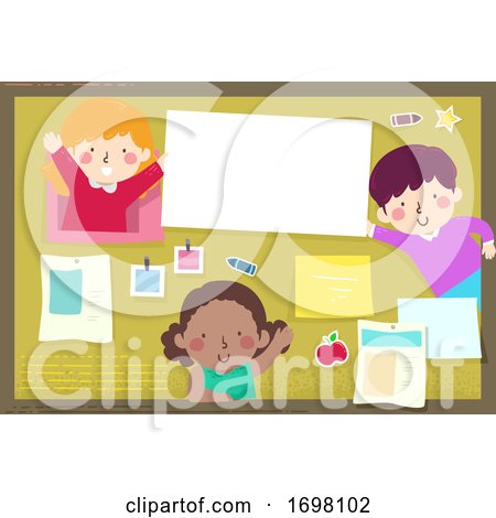 Kids Bulletin Board Posts Illustration by BNP Design Studio
