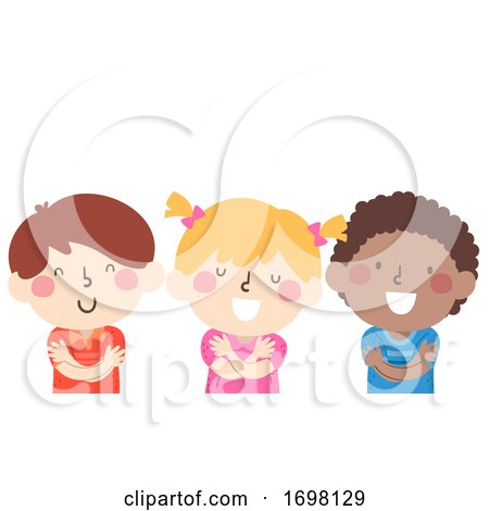 Kids Hug Yourself Illustration by BNP Design Studio