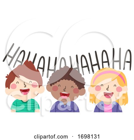 Kids Laughing Friends Illustration by BNP Design Studio