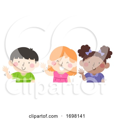 Kids Wave with Your Right Hand Illustration by BNP Design Studio