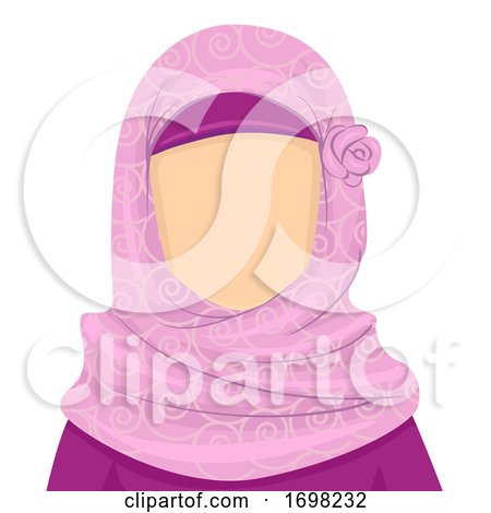 Woman Muslim Blank Face Illustration by BNP Design Studio