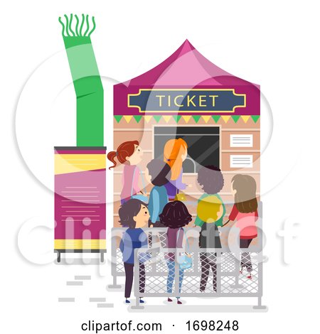 Stickman Festival Ticket Booth Illustration by BNP Design Studio