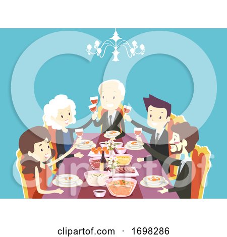 People Corporate Banquet Illustration by BNP Design Studio