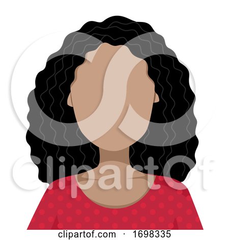 Woman Black Blank Faces Illustration by BNP Design Studio