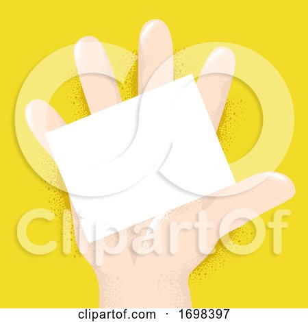 Hand Right Card Palm Board Illustration by BNP Design Studio