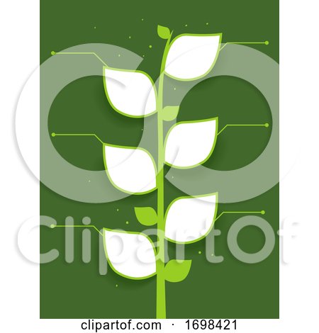 Plant Leaves Template Frame Illustration by BNP Design Studio