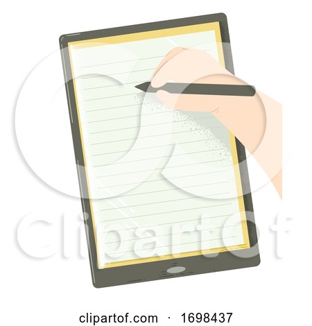 Hand Kid Gadget Education Pen Paper Illustration by BNP Design Studio