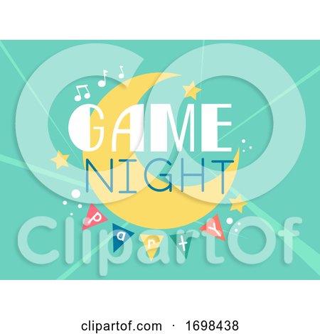 Game Night Party Design Illustration by BNP Design Studio