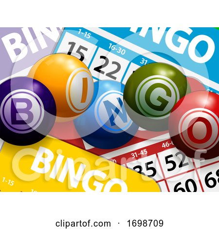 3D Bingo Balls on Bingo Cards by elaineitalia