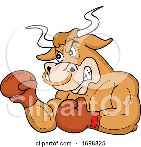 Tough Muscular Boxer Bull for a BBQ Competition Design by LaffToon