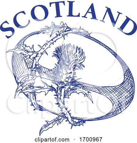 Rugby Ball Thistle Scotland by patrimonio