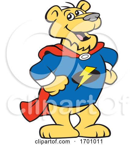 Cartoon Super Hero Puma Mascot by Johnny Sajem