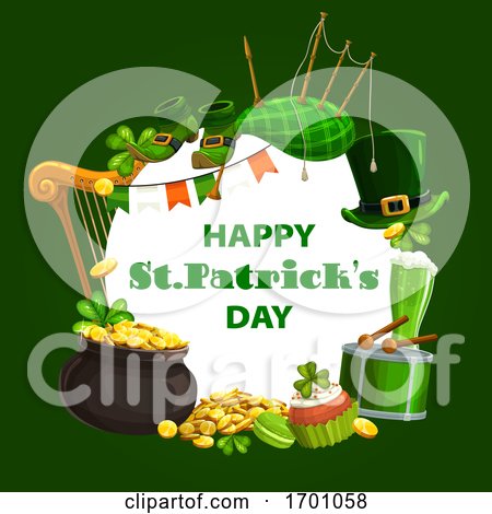 Happy St Patricks Day Greeting by Vector Tradition SM