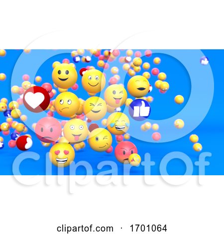 Emoji Emoticon Character Background by KJ Pargeter