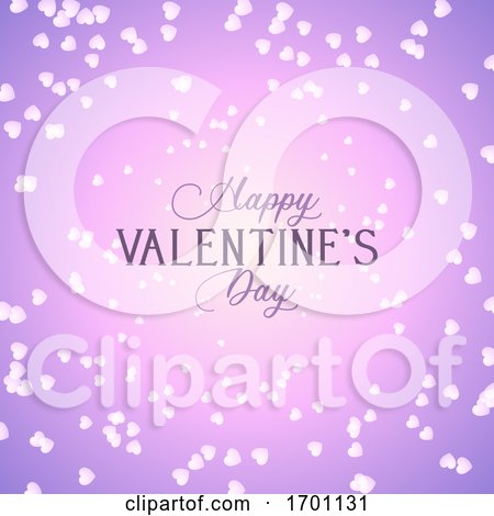 Valentines Day Background with Hearts Design by KJ Pargeter