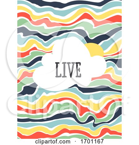 Vector Illustration of Modern Dynamic Fluid Background Multicolored Banner Flyer Cover Design Template or Social Media Story Wallpaper with Abstract Contrasting Liquid Stripes by elena