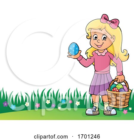 Girl Holding an Easter Egg by visekart