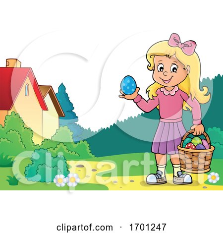 Girl Holding an Easter Egg by visekart