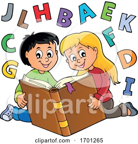 Children Reading a Book by visekart