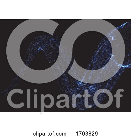 Abstract Background of Cyber Flowing Dots by KJ Pargeter