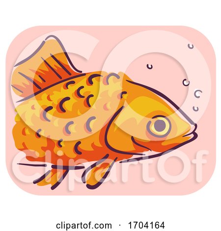 Goldfish Symptom Raised Scales Illustration by BNP Design Studio
