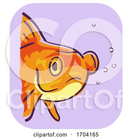 Goldfish Symptom Bulging Eye Illustration by BNP Design Studio