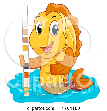 Mascot Fish Water Tester Quality Illustration by BNP Design Studio