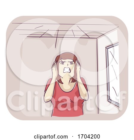 Girl Tenant Nuisance Loud Running Illustration by BNP Design Studio