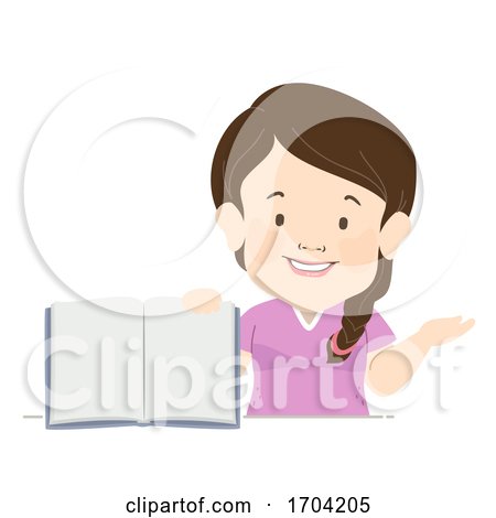 Girl Dwarfism Open Book Illustration by BNP Design Studio