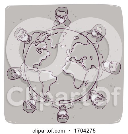 Pandemic Global Health Threat Illustration by BNP Design Studio