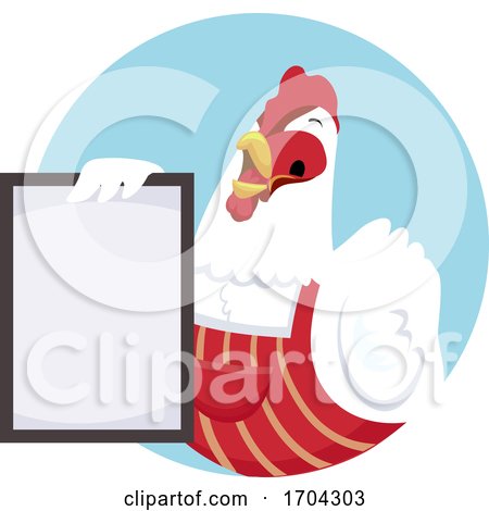 Chicken Shop Owner Board Illustration by BNP Design Studio