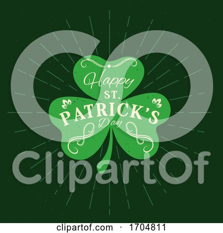 Patrick Day Holiday Shamrock Clover by Vector Tradition SM