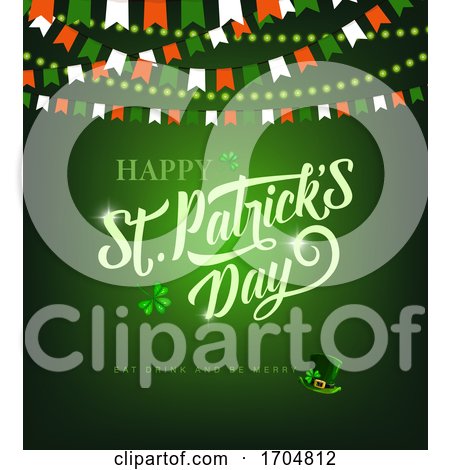 Patricks Day Irish Holiday Greeting Card by Vector Tradition SM
