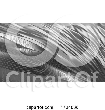 Silver Cloth Abstract Background by KJ Pargeter
