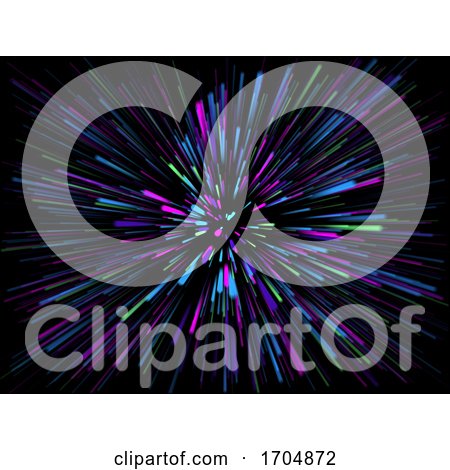 3D Abstract Starburst Background with Rays of Light by KJ Pargeter