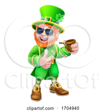 Leprechaun St Patricks Day Cartoon Mascot by AtStockIllustration