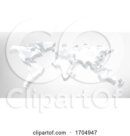 World 3d Map Digital Technology Background by AtStockIllustration