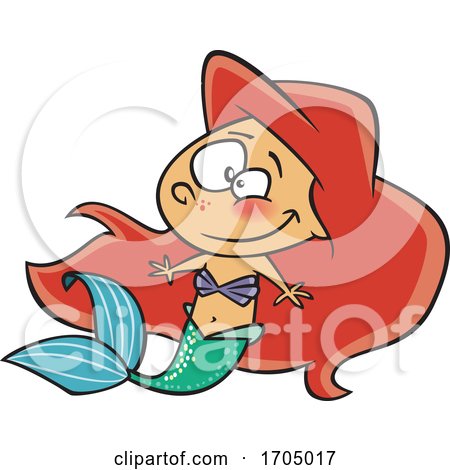 Clipart Cartoon Mermaid by toonaday