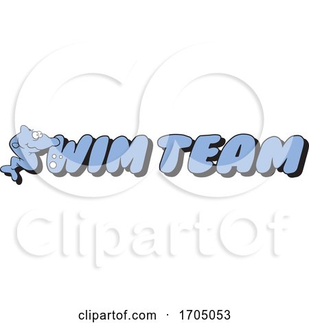 Clipart Cartoon Sea Creature Swim Team Design by Johnny Sajem