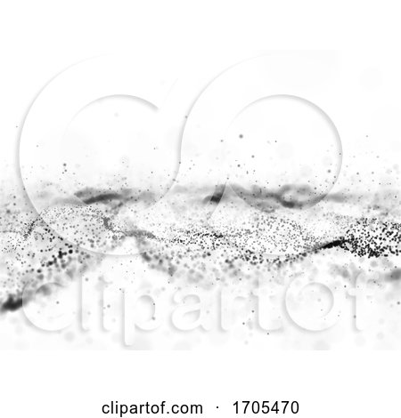 3D Abstract Flowing Particle Background by KJ Pargeter