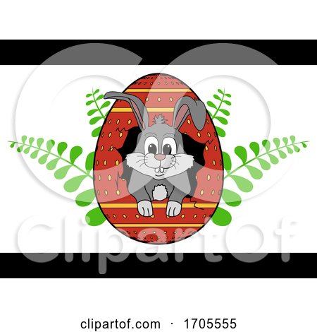 Hand Drawn Easter Bunny out from Cracked Egg by elaineitalia