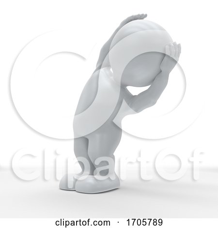 3D Morph Man in Yoga Pose by KJ Pargeter