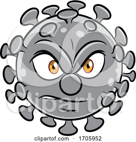Cartoon Angry Coronavirus by cidepix