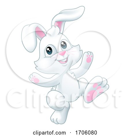 Easter Bunny Rabbit Cartoon by AtStockIllustration